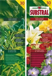 Substral Pałeczki do roślin kwitnących 30szt., marki sub10460 - Nawozy ogrodnicze - miniaturka - grafika 1