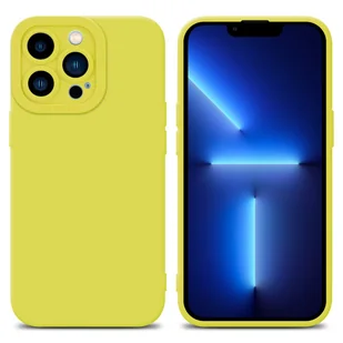 Pokrowiec Etui Do Apple iPhone 12 PRO w FLUID ŻÓŁTY TPU Silikonowe Obudowa Ochronny Case Cover Cadorabo - Etui i futerały do telefonów - miniaturka - grafika 1