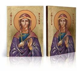 Ikona religijna Święta Alina - Ikony i obrazy sakralne - miniaturka - grafika 1