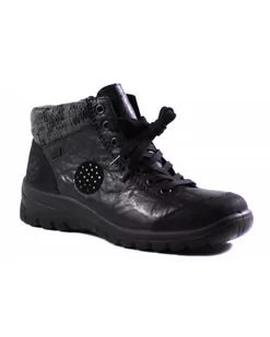 BOTKI RIEKER - L7110-01 BLACK - Rieker - Botki damskie - miniaturka - grafika 1