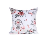 Poszewki na poduszki - Poszewka bawełniana 40x40 Łapacze Snów i Kwiaty - miniaturka - grafika 1