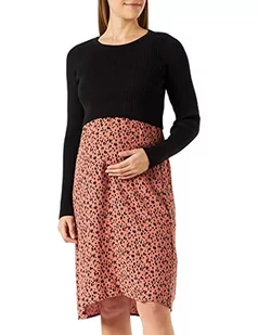 Noppies Maternity damska sukienka bez rękawów, bez rękawów, z swetrem, czarna-P090, XS - Sukienki ciążowe - miniaturka - grafika 1