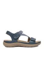 Sandały damskie - Rieker Sandały CEO-64870-14 Niebieski - miniaturka - grafika 1
