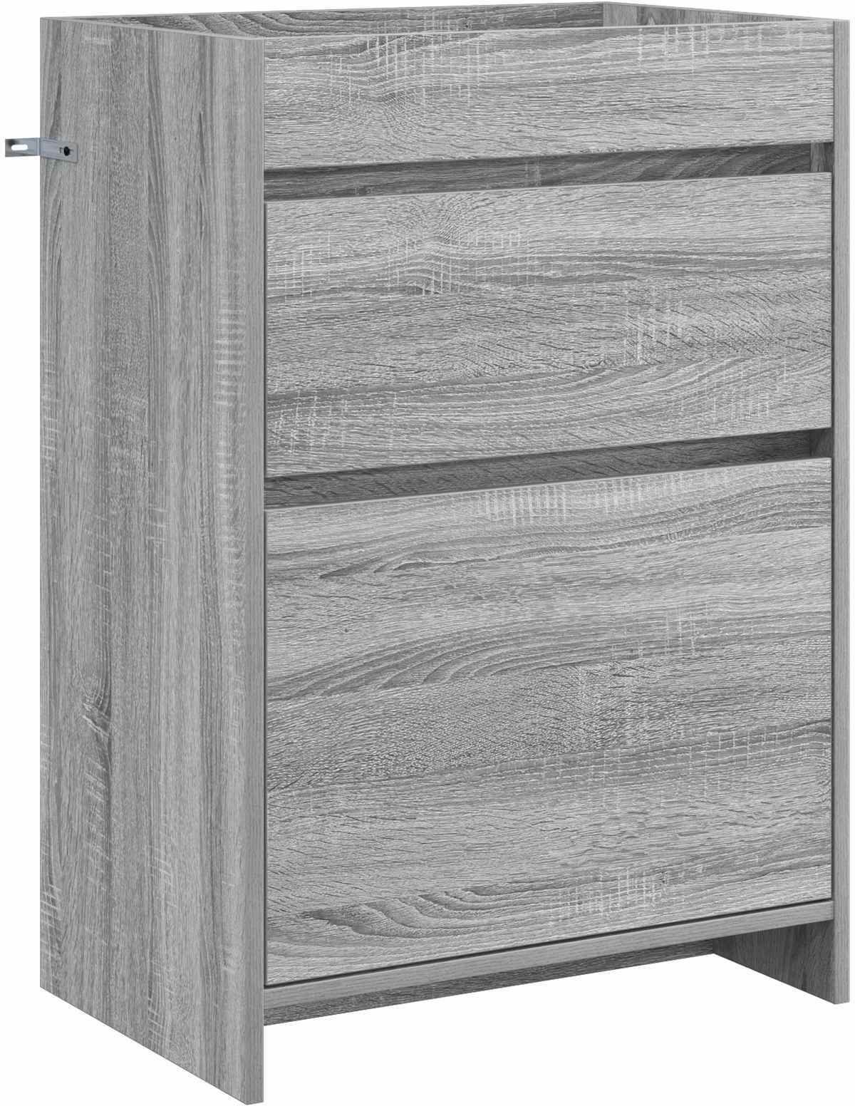 vidaXL vidaXL Szafka pod zlewem w łazience Szary Sonoma 56 x 37,5 x 81 cm