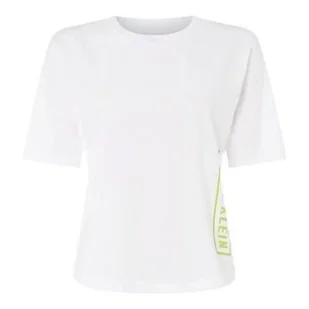 Biały T-shirt damski Calvin Klein Performance, Rozmiar S - Koszulki i topy damskie - miniaturka - grafika 1