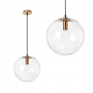 Lampy sufitowe - TooLight TooLight Lassi Rose lampa wisząca przezroczysty różowe złoto OSW00131 - miniaturka - grafika 1