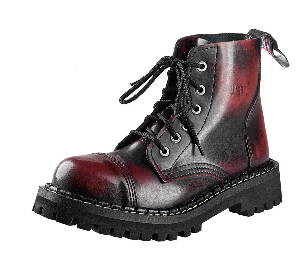 glany STEADY'S - 6 dziurek, czerwone przecierane (STE/6)-44