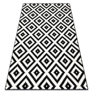 Dywany - Dywan BCF Morad RUTA Romby, geometryczny - / krem czarny 240x340 cm - miniaturka - grafika 1