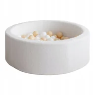 Suche baseny - Suchy basen z kulkami 30x90 Boucle biały + 250 piłek- DOWOLNY MIX - miniaturka - grafika 1