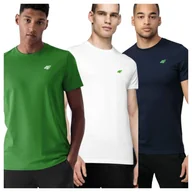 Koszulki męskie - T-shirt męski (ZESTAW KOSZULEK 3 SZT.) 4F 4FWSS25TTSHM3956-93S Wielkokolorowy Roz. M - miniaturka - grafika 1
