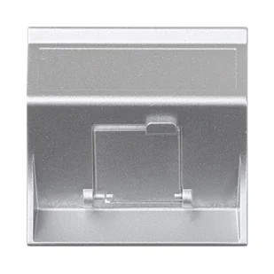 Kontakt Simon Adapter gniazd keystone skośny SIMON 500 - aluminium - Inne akcesoria elektryczne - miniaturka - grafika 1