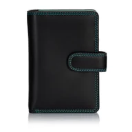 Portfele - Zgrabny kolorowy portfel damski Visconti RB-51 RFID - czarny - miniaturka - grafika 1