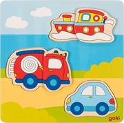 Puzzle - Goki Puzzle 3D pojazdy - miniaturka - grafika 1