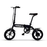 Rowery elektryczne - Rower elektryczny składany Nilox koła 16 cali czarny - miniaturka - grafika 1