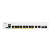 Pozostałe akcesoria sieciowe - - Cisco - Cisco Catalyst 1300-8FP-2G - Switch - C3 - Zarządzany - 8 x 10/100/1000 (PoE+) + 2 x połączenie Gigabit SFP/RJ-45 - Montaż - miniaturka - grafika 1