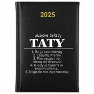 Notesy i bloczki - KALENDARZ PLANER DZIENNY CZARNY A5 2025 TERMINARZ PLANER NAJLEPSZY TATA WZ - miniaturka - grafika 1