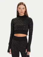 Bluzki damskie - Guess Bluzka W5BP48 K7182 Czarny Slim Fit - miniaturka - grafika 1