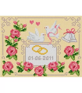 Ariadna, zestaw do haftu pamiątka ślubu - Pasmanteria - miniaturka - grafika 1