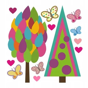 Naklejki na ścianę dla dzieci Kolorowe drzewka 2, 60x60 cm - Naklejki na ścianę Naklejki na ścianę dla dzieci Kolorowe drzewka 2, 60x60 cm - Naklejki na ścianę - miniaturka - grafika 1