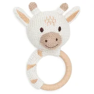 Gryzaki dla dzieci - Jollein gryzak silikonowy z grzechotką Żyrafa GIRAFFE - miniaturka - grafika 1