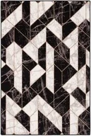 Dom i wnętrze OUTLET - Dywan wełniany Agnella Basic Asarum czarny 160x240 cm 24h - miniaturka - grafika 1