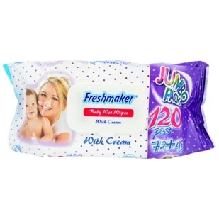 Freshmaker Jumbo Premium Chusteczki Nawilżane 120 Sztuk - Kremy dla dzieci - miniaturka - grafika 1