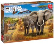 Puzzle - Jumbo Puzzle 500 PC Afrykańska sawanna G3 - miniaturka - grafika 1