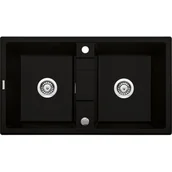 Zlewozmywaki - Deante Zlewozmywak Eridan ZQE N203 Nero - miniaturka - grafika 1