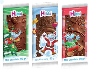 BARON ŚWIĄTECZNA CZEKOLADA MLECZNA HIBBI 90G - MIX - Słodkie kremy i masła - miniaturka - grafika 1