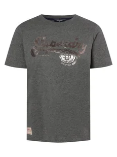 Superdry - T-shirt damski, szary - Koszulki i topy damskie - miniaturka - grafika 1