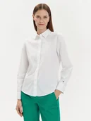 Koszule damskie - Tommy Hilfiger Koszula WW0WW43344 Biały Regular Fit - miniaturka - grafika 1