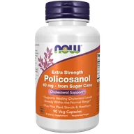Serce i układ krążenia - Now® Foods NOW Policosanol 40 mg (Extra Strength), 90 kapsułek roślinnych - miniaturka - grafika 1