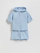 Spodenki dla niemowląt - Reserved - Bawełniany komplet - jasnoniebieski - miniaturka - grafika 1