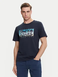 Jack&Jones T-Shirt Colton 12268438 Granatowy Standard Fit - Koszulki męskie - miniaturka - grafika 1