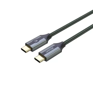 Unitek Kabel USB-C C14079GN 10Gbps, 4K 60Hz, 20V/5A, M/M, 1m, oplot C14079GN - Kable USB - miniaturka - grafika 1