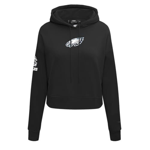 Pro Standard Damska bluza z kapturem NFL Classic Chenille Brushed Back French Terry przycięta bluza z kapturem