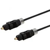 Kable - ELMAK SAVIO CLS-06 Przewód, kabel optyczny Toslink, pozłacane końcówki, OD: 2.2mm, 1m - miniaturka - grafika 1