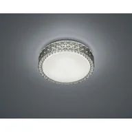 Lampy sufitowe - Trio LAMPA sufitowa PEGASUS R62421142 okrągła OPRAWA glamour LED 12W plafon przydymiony - miniaturka - grafika 1