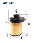 Filtry powietrza - Filtron AK 246 FILTR POWIETRZA - miniaturka - grafika 1