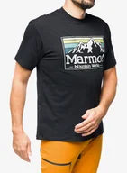 Koszulki i topy damskie - Koszulka bawełniana Marmot MMW Gradient Tee SS - black - miniaturka - grafika 1