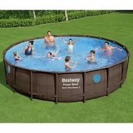Baseny ogrodowe - vidaXL Bestway Basen Power Steel z akcesoriami, 549x122 cm - miniaturka - grafika 1