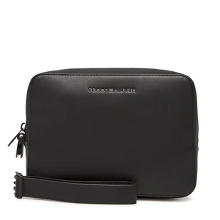 Kosmetyczka Tommy Hilfiger Th Foundation Washbag AM0AM13527 Czarny - Kosmetyczki, organizery i kuferki - miniaturka - grafika 1