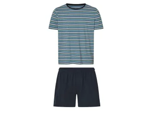 esmara Men Piżama męska z bawełny (Niebieski w paski, S (44/46)) - Piżamy męskie esmara Men Piżama męska z bawełny (Niebieski w paski, S (44/46)) - Piżamy męskie - miniaturka - grafika 1