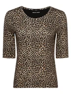 Koszulki i topy damskie - Marc Cain Sports - Koszulka damska, brązowy|wielokolorowy - miniaturka - grafika 1