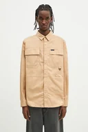 Koszule męskie - Columbia koszula Landroamer Twill męska kolor beżowyy regular z kołnierzykiem klasycznym 2120581 - miniaturka - grafika 1