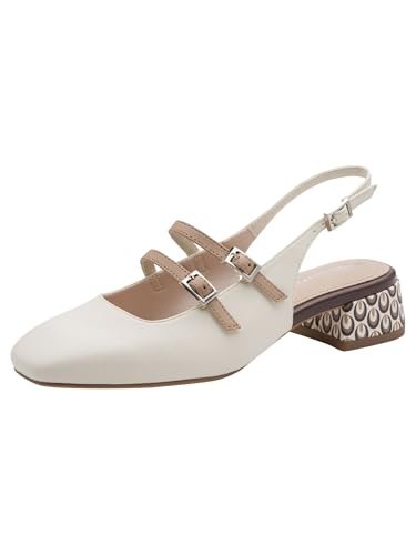 Tamaris Damskie czółenka Sling 1-29510-44, Offwhite Comb, 39 EU