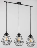 Lampy sufitowe - Kosmos lampa wisząca 3-punktowa czarna 62240 - miniaturka - grafika 1