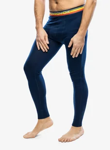 Legginsy termoaktywne Ortovox 185 Rock N Wool Long Pants - deep ocean - Kalesony - miniaturka - grafika 1