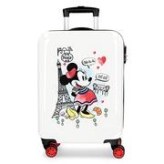 Walizki - Disney Walizka kabinowa Minnie Around the World Paris czerwona mp-7549 - miniaturka - grafika 1