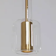 Lampy sufitowe - Lampa wisząca Kare Candy Bar, kolor złoty, stal, szkło, 1-punktowa. - miniaturka - grafika 1